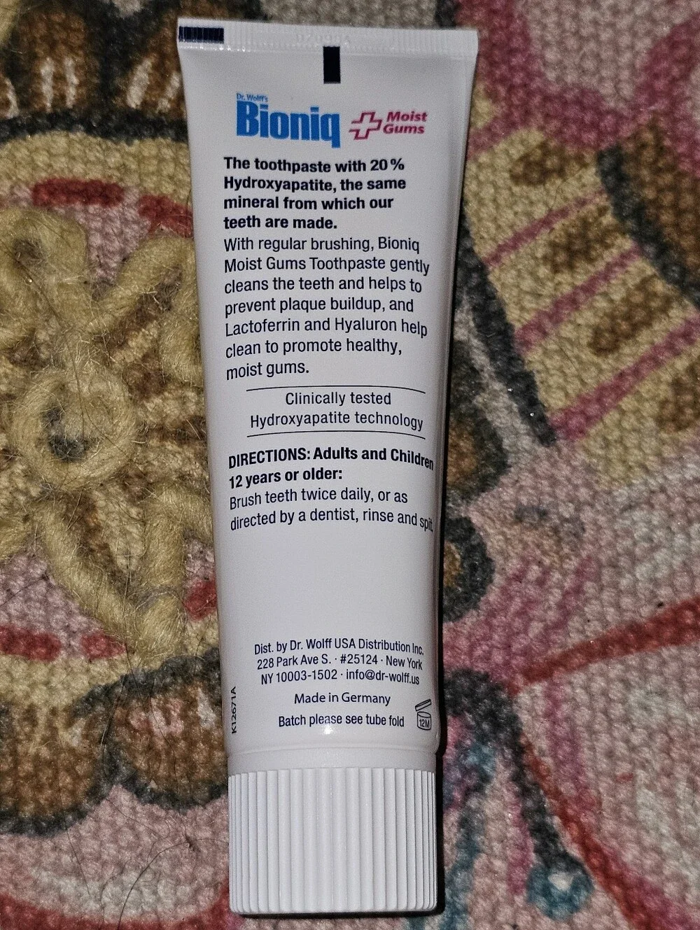 20% Hydroxyapatite Toothpaste, Biomimetic Toothpaste 3.44 oz